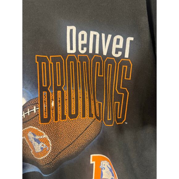 Rare VTG 1995 Official Fan Sportswear Denver Broncos Single Stitched T-Shirt XL - Picture 9 of 9